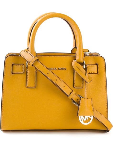 michael kors crossbody yellow|Michael Kors yellow crossbody bag.